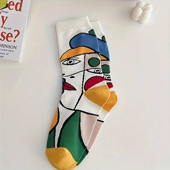 Picasso Abstract Paintings Socks - Picture 16 of 16